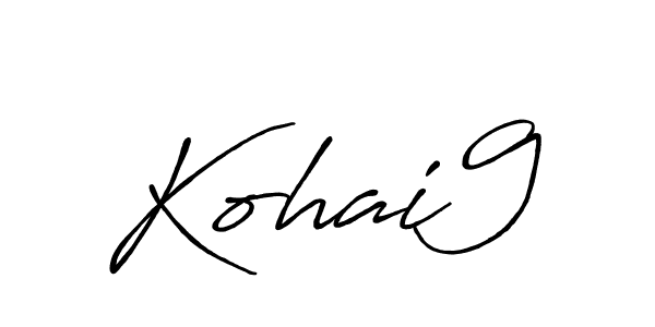 The best way (Antro_Vectra_Bolder) to make a short signature is to pick only two or three words in your name. The name Kohai9 include a total of six letters. For converting this name. Kohai9 signature style 7 images and pictures png