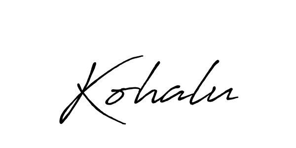 Similarly Antro_Vectra_Bolder is the best handwritten signature design. Signature creator online .You can use it as an online autograph creator for name Kohalu. Kohalu signature style 7 images and pictures png