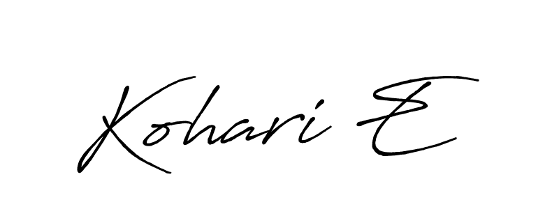 Make a beautiful signature design for name Kohari E. Use this online signature maker to create a handwritten signature for free. Kohari E signature style 7 images and pictures png