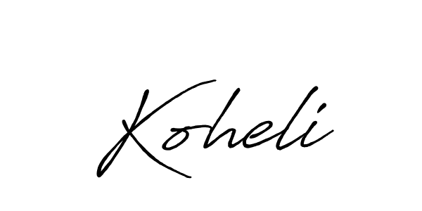 Once you've used our free online signature maker to create your best signature Antro_Vectra_Bolder style, it's time to enjoy all of the benefits that Koheli name signing documents. Koheli signature style 7 images and pictures png