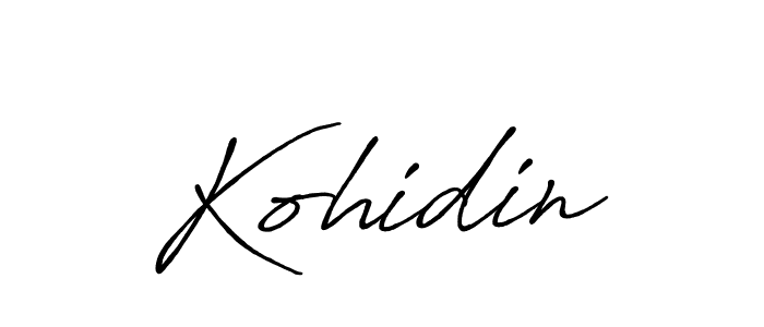 Kohidin stylish signature style. Best Handwritten Sign (Antro_Vectra_Bolder) for my name. Handwritten Signature Collection Ideas for my name Kohidin. Kohidin signature style 7 images and pictures png