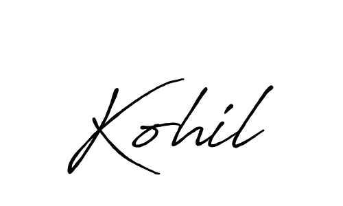if you are searching for the best signature style for your name Kohil. so please give up your signature search. here we have designed multiple signature styles  using Antro_Vectra_Bolder. Kohil signature style 7 images and pictures png