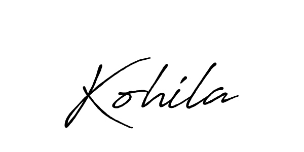 if you are searching for the best signature style for your name Kohila. so please give up your signature search. here we have designed multiple signature styles  using Antro_Vectra_Bolder. Kohila signature style 7 images and pictures png