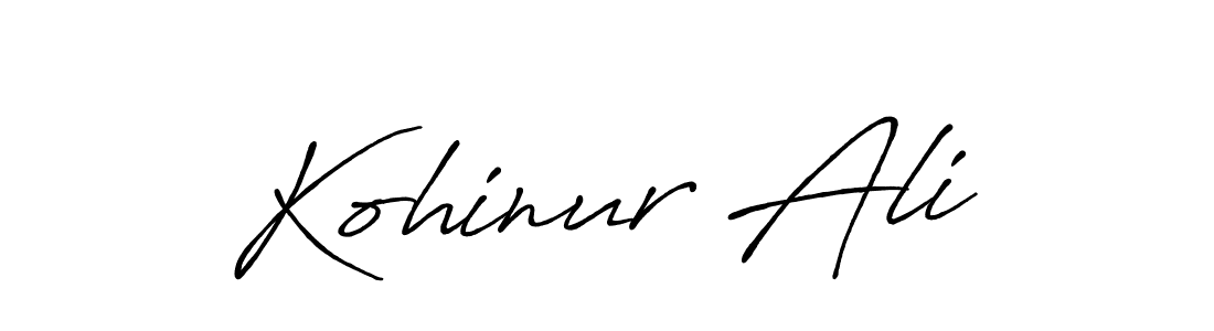 Similarly Antro_Vectra_Bolder is the best handwritten signature design. Signature creator online .You can use it as an online autograph creator for name Kohinur Ali. Kohinur Ali signature style 7 images and pictures png