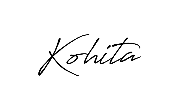 Use a signature maker to create a handwritten signature online. With this signature software, you can design (Antro_Vectra_Bolder) your own signature for name Kohita. Kohita signature style 7 images and pictures png