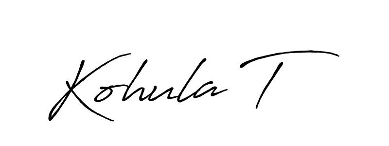 Here are the top 10 professional signature styles for the name Kohula T. These are the best autograph styles you can use for your name. Kohula T signature style 7 images and pictures png