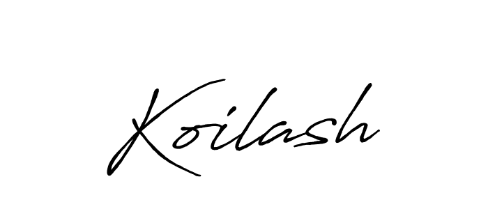 How to make Koilash name signature. Use Antro_Vectra_Bolder style for creating short signs online. This is the latest handwritten sign. Koilash signature style 7 images and pictures png