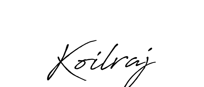 Design your own signature with our free online signature maker. With this signature software, you can create a handwritten (Antro_Vectra_Bolder) signature for name Koilraj. Koilraj signature style 7 images and pictures png