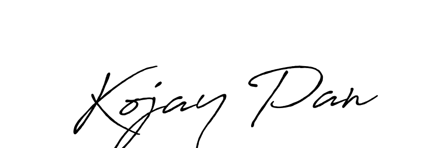 Design your own signature with our free online signature maker. With this signature software, you can create a handwritten (Antro_Vectra_Bolder) signature for name Kojay Pan. Kojay Pan signature style 7 images and pictures png