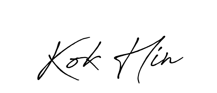 The best way (Antro_Vectra_Bolder) to make a short signature is to pick only two or three words in your name. The name Kok Hin include a total of six letters. For converting this name. Kok Hin signature style 7 images and pictures png