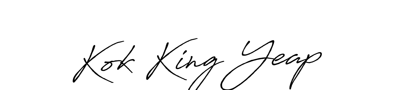 It looks lik you need a new signature style for name Kok King Yeap. Design unique handwritten (Antro_Vectra_Bolder) signature with our free signature maker in just a few clicks. Kok King Yeap signature style 7 images and pictures png
