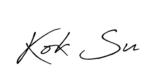 Also we have Kok Su name is the best signature style. Create professional handwritten signature collection using Antro_Vectra_Bolder autograph style. Kok Su signature style 7 images and pictures png