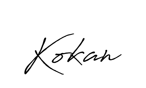 Create a beautiful signature design for name Kokan. With this signature (Antro_Vectra_Bolder) fonts, you can make a handwritten signature for free. Kokan signature style 7 images and pictures png