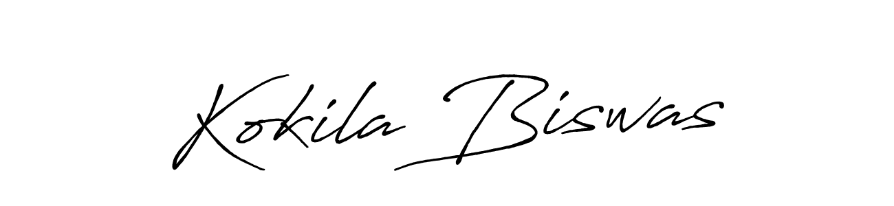 Antro_Vectra_Bolder is a professional signature style that is perfect for those who want to add a touch of class to their signature. It is also a great choice for those who want to make their signature more unique. Get Kokila Biswas name to fancy signature for free. Kokila Biswas signature style 7 images and pictures png