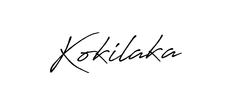 Kokilaka stylish signature style. Best Handwritten Sign (Antro_Vectra_Bolder) for my name. Handwritten Signature Collection Ideas for my name Kokilaka. Kokilaka signature style 7 images and pictures png