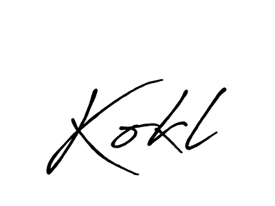 Once you've used our free online signature maker to create your best signature Antro_Vectra_Bolder style, it's time to enjoy all of the benefits that Kokl name signing documents. Kokl signature style 7 images and pictures png