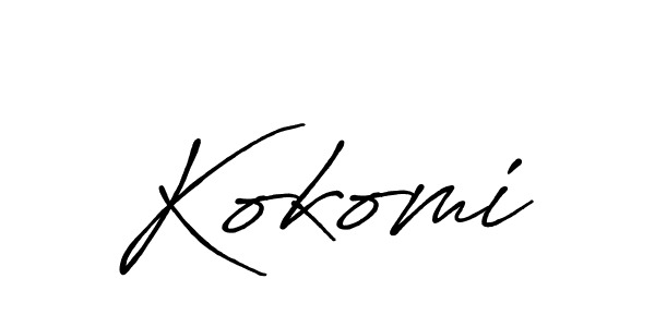 Design your own signature with our free online signature maker. With this signature software, you can create a handwritten (Antro_Vectra_Bolder) signature for name Kokomi. Kokomi signature style 7 images and pictures png