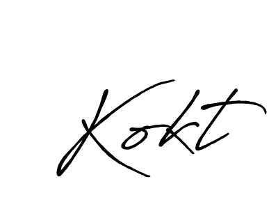Best and Professional Signature Style for Kokt. Antro_Vectra_Bolder Best Signature Style Collection. Kokt signature style 7 images and pictures png