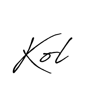 Similarly Antro_Vectra_Bolder is the best handwritten signature design. Signature creator online .You can use it as an online autograph creator for name Kol. Kol signature style 7 images and pictures png