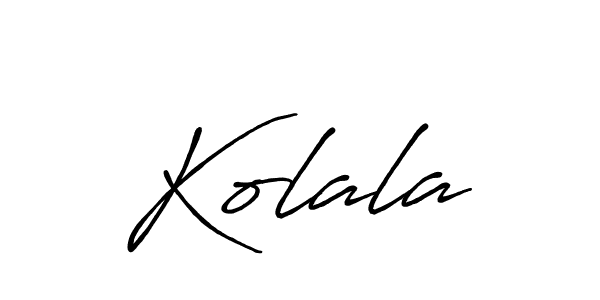 Make a beautiful signature design for name Kolala. With this signature (Antro_Vectra_Bolder) style, you can create a handwritten signature for free. Kolala signature style 7 images and pictures png