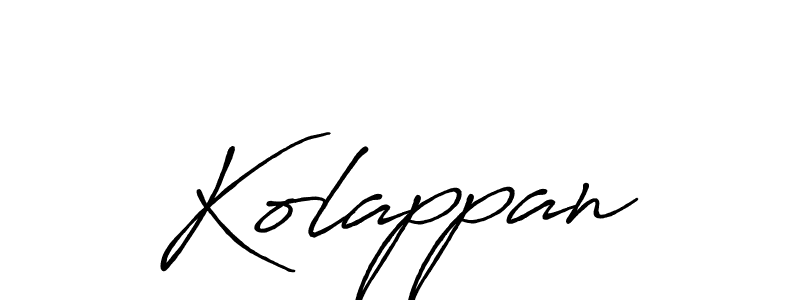 Antro_Vectra_Bolder is a professional signature style that is perfect for those who want to add a touch of class to their signature. It is also a great choice for those who want to make their signature more unique. Get Kolappan name to fancy signature for free. Kolappan signature style 7 images and pictures png