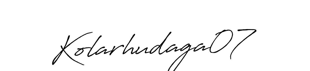 Make a beautiful signature design for name Kolarhudaga07. Use this online signature maker to create a handwritten signature for free. Kolarhudaga07 signature style 7 images and pictures png