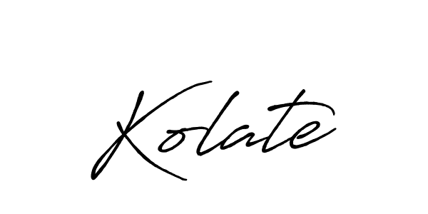 Once you've used our free online signature maker to create your best signature Antro_Vectra_Bolder style, it's time to enjoy all of the benefits that Kolate name signing documents. Kolate signature style 7 images and pictures png