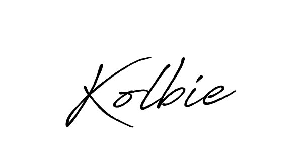 How to make Kolbie signature? Antro_Vectra_Bolder is a professional autograph style. Create handwritten signature for Kolbie name. Kolbie signature style 7 images and pictures png
