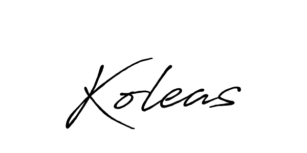 How to make Koleas signature? Antro_Vectra_Bolder is a professional autograph style. Create handwritten signature for Koleas name. Koleas signature style 7 images and pictures png