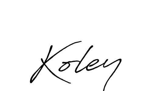 How to make Koley signature? Antro_Vectra_Bolder is a professional autograph style. Create handwritten signature for Koley name. Koley signature style 7 images and pictures png