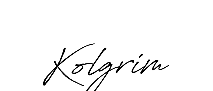 It looks lik you need a new signature style for name Kolgrim. Design unique handwritten (Antro_Vectra_Bolder) signature with our free signature maker in just a few clicks. Kolgrim signature style 7 images and pictures png