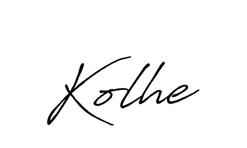 You should practise on your own different ways (Antro_Vectra_Bolder) to write your name (Kolhe) in signature. don't let someone else do it for you. Kolhe signature style 7 images and pictures png