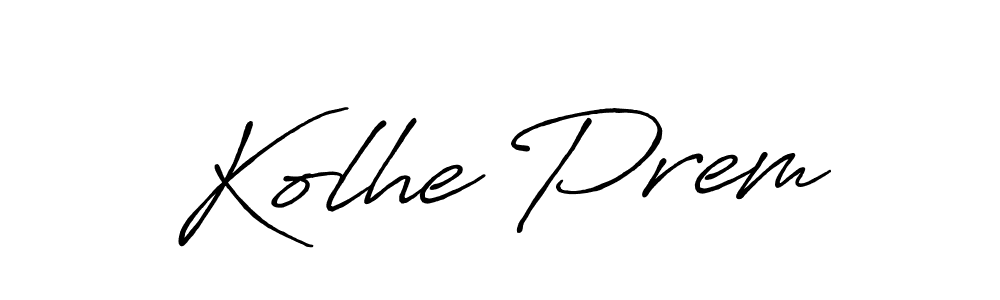 How to make Kolhe Prem signature? Antro_Vectra_Bolder is a professional autograph style. Create handwritten signature for Kolhe Prem name. Kolhe Prem signature style 7 images and pictures png