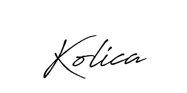 How to Draw Kolica signature style? Antro_Vectra_Bolder is a latest design signature styles for name Kolica. Kolica signature style 7 images and pictures png