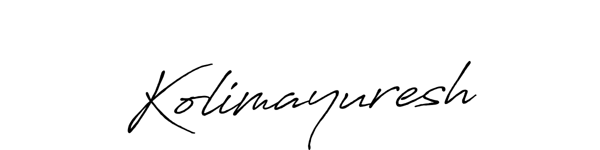 Create a beautiful signature design for name Kolimayuresh. With this signature (Antro_Vectra_Bolder) fonts, you can make a handwritten signature for free. Kolimayuresh signature style 7 images and pictures png