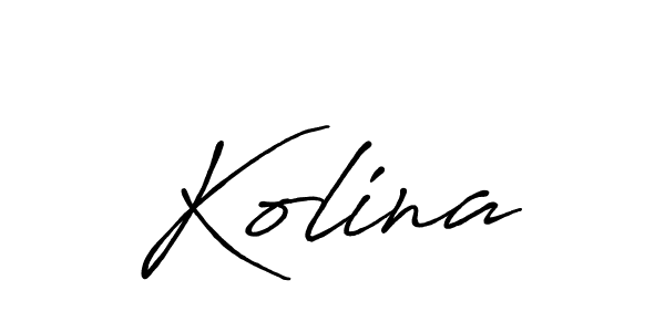 Also You can easily find your signature by using the search form. We will create Kolina name handwritten signature images for you free of cost using Antro_Vectra_Bolder sign style. Kolina signature style 7 images and pictures png