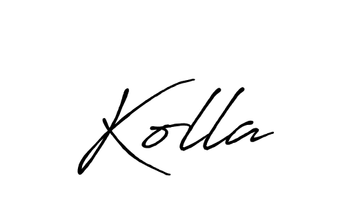 Design your own signature with our free online signature maker. With this signature software, you can create a handwritten (Antro_Vectra_Bolder) signature for name Kolla. Kolla signature style 7 images and pictures png