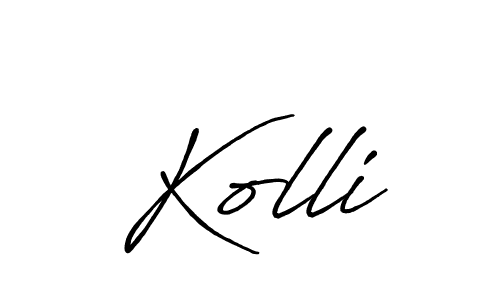 How to make Kolli signature? Antro_Vectra_Bolder is a professional autograph style. Create handwritten signature for Kolli name. Kolli signature style 7 images and pictures png