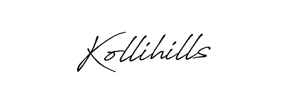 if you are searching for the best signature style for your name Kollihills. so please give up your signature search. here we have designed multiple signature styles  using Antro_Vectra_Bolder. Kollihills signature style 7 images and pictures png