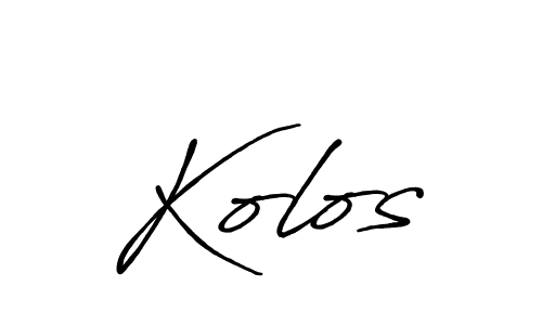 You should practise on your own different ways (Antro_Vectra_Bolder) to write your name (Kolos) in signature. don't let someone else do it for you. Kolos signature style 7 images and pictures png