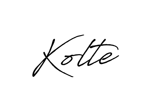 Also we have Kolte name is the best signature style. Create professional handwritten signature collection using Antro_Vectra_Bolder autograph style. Kolte signature style 7 images and pictures png