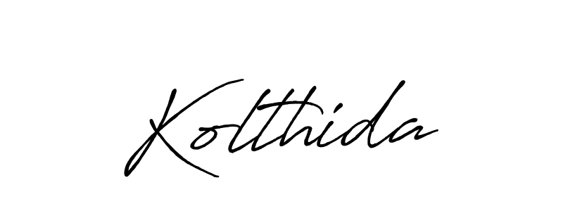 Design your own signature with our free online signature maker. With this signature software, you can create a handwritten (Antro_Vectra_Bolder) signature for name Kolthida. Kolthida signature style 7 images and pictures png