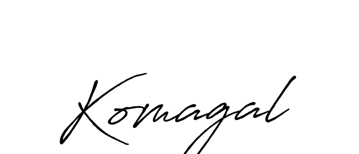 How to make Komagal signature? Antro_Vectra_Bolder is a professional autograph style. Create handwritten signature for Komagal name. Komagal signature style 7 images and pictures png