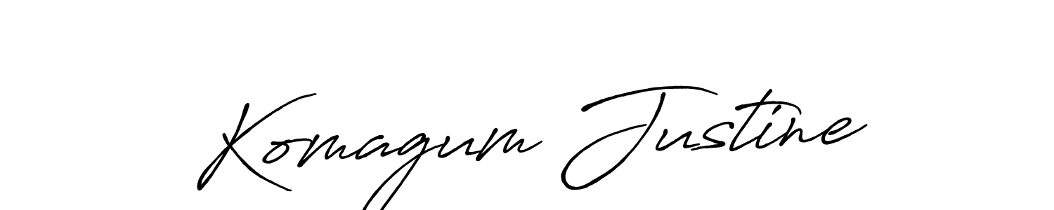 Make a beautiful signature design for name Komagum Justine. Use this online signature maker to create a handwritten signature for free. Komagum Justine signature style 7 images and pictures png