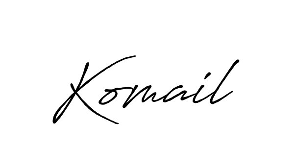 Similarly Antro_Vectra_Bolder is the best handwritten signature design. Signature creator online .You can use it as an online autograph creator for name Komail. Komail signature style 7 images and pictures png