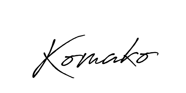 Once you've used our free online signature maker to create your best signature Antro_Vectra_Bolder style, it's time to enjoy all of the benefits that Komako name signing documents. Komako signature style 7 images and pictures png