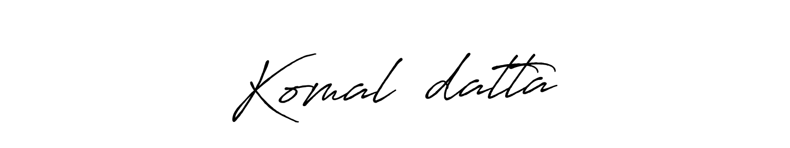 Komal♥️datta stylish signature style. Best Handwritten Sign (Antro_Vectra_Bolder) for my name. Handwritten Signature Collection Ideas for my name Komal♥️datta. Komal♥️datta signature style 7 images and pictures png