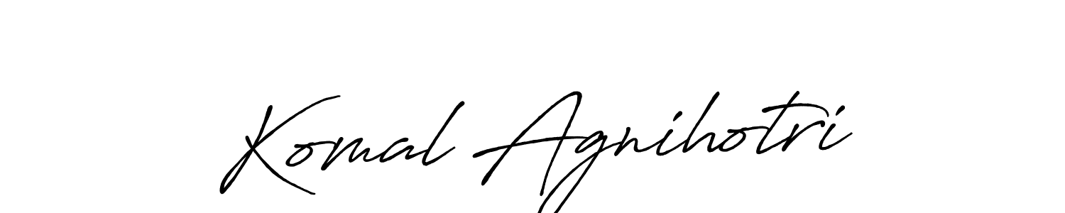 The best way (Antro_Vectra_Bolder) to make a short signature is to pick only two or three words in your name. The name Komal Agnihotri include a total of six letters. For converting this name. Komal Agnihotri signature style 7 images and pictures png