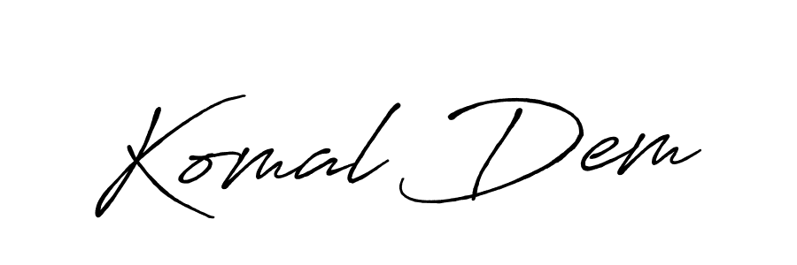 if you are searching for the best signature style for your name Komal Dem. so please give up your signature search. here we have designed multiple signature styles  using Antro_Vectra_Bolder. Komal Dem signature style 7 images and pictures png