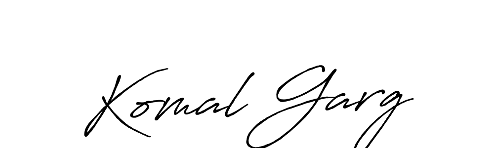 Komal Garg stylish signature style. Best Handwritten Sign (Antro_Vectra_Bolder) for my name. Handwritten Signature Collection Ideas for my name Komal Garg. Komal Garg signature style 7 images and pictures png